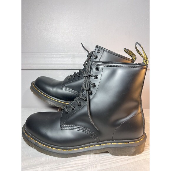 Dr Marten 1460 Aw004 Boots Men's Size 11 Black Smooth Leather Lace Up XJS 05V - Picture 1 of 7